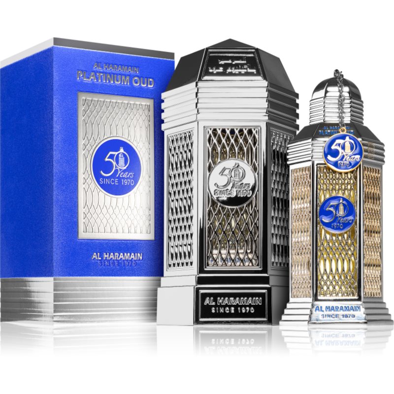 Al Haramain Platinum Oud Years bottle